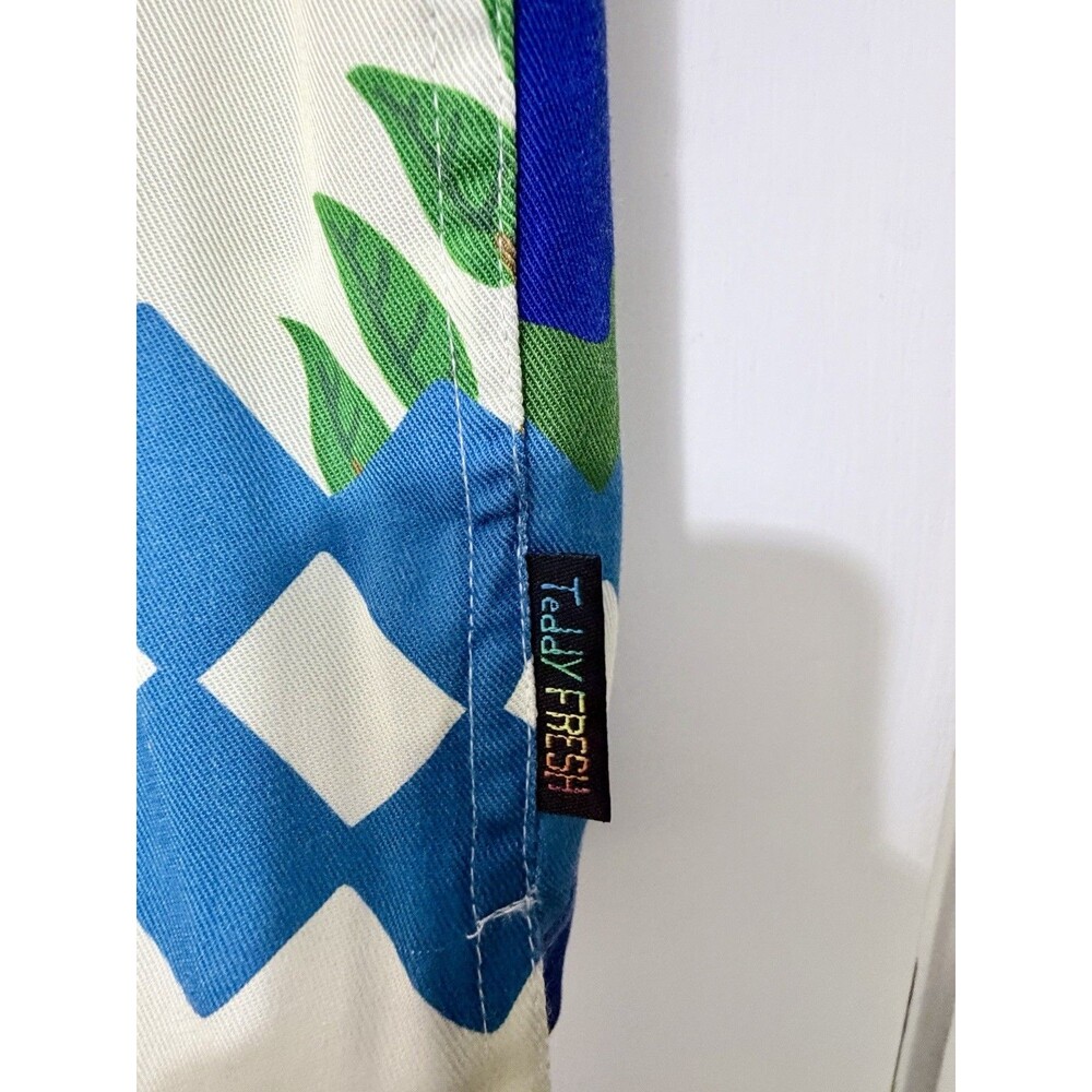 RARE Teddy Fresh Limited Edition Heaven Camp Button Shirt size XS colorful - Picture 6 of 7